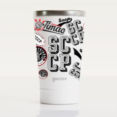 Imagem de Copo Térmico Vibe 470ml Gocase - Corinthians - Stickers 2025