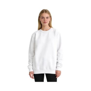 Imagem de Camiseta Feminina Solta De Manga Longa Estilo Coreano Casual Confortáv