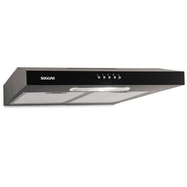 Imagem de Depurador de Ar Suggar Slim DPS161PT/DPS162PT Preto com 3 Velocidades – 60 cm 