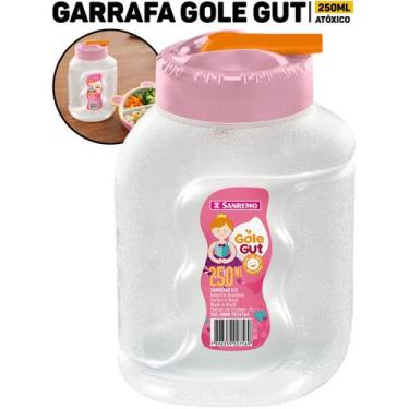 Imagem de Garrafa Infantil Sanremo 250ml C/ Bico E Tampa P/ Escola Água E Suco A