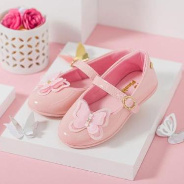 Imagem de Sapatilha infantil Menina Pinokio Borboleta - Conforto e Delicadeza, R