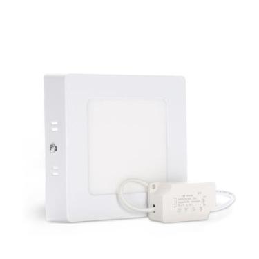 Imagem de Plafon Led 6w Quente 3000k- Amarelo Quadrado Sobrepor CorBranco:Voltag