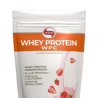 Imagem de Whey Protein Concentrado Vitafor 900g Morango-Unissex