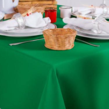 Imagem de Toalha de Mesa Quadrada em Oxford Verde Bandeira, 2,20 x 2,20