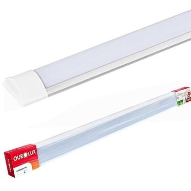 Imagem de Luminária Led Slim 100Cm 36W 6500K Bivolt Economiza Energia - Ourolux,