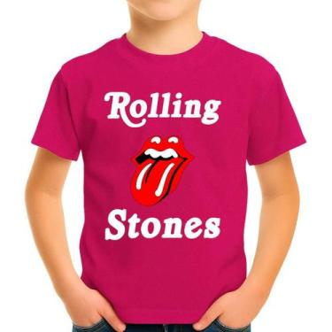 Imagem de Camiseta Camisa Infantil Juvenil Banda de Rock The Rolling Stoness Md2