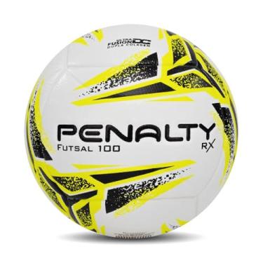 Imagem de Bola de Futsal Penalty RX 100 XXIII Branca, Amarela e Preta Selo CBFS