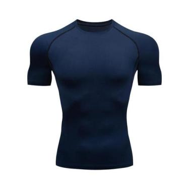 Imagem de Camiseta De Compressão Masculina De Secagem Rápida Para Corrida, Respi