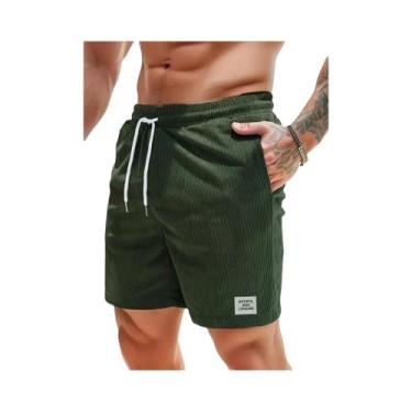 Imagem de Verão nova cor sólida rendas sweatpants veludo simples trimestre short