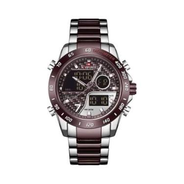 Imagem de Relógio Digital Esportivo Masculino À Prova d'Água Com LED NAVIFORCE, 