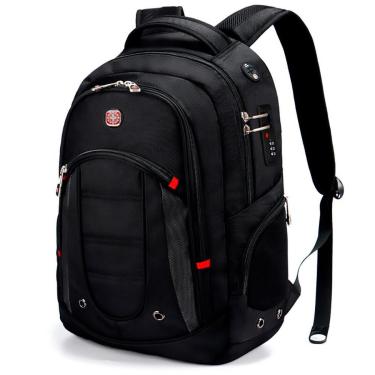 Imagem de Mochila Masculina Notebook CrossWave Executiva Resistente Saída USB 25 Litros Espaçosa-Masculino