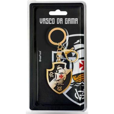 Imagem de Chaveiros Metal Escudos Futebol Times Brasileiros Brasfoot Cor:Vasco, 