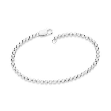 Imagem de Pulseira com Bolas Prata Maciça 925 Rommanel 850114 Cor:Prata, Prata