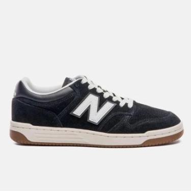 Imagem de Tênis New Balance 480 Low Preto Bege Masculino Casual-Masculino