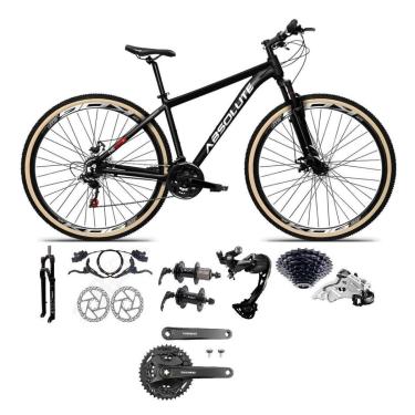 Imagem de Bicicleta 29 Absolute Nero 5 Shimano Alívio-Altus 27v K7 Hidráulico Trava Pedivela Mt101 Pneu Faixa-Unissex