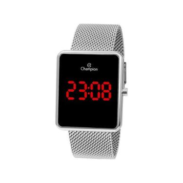 Imagem de Relógio CHAMPION feminino digital CH40080T, Prata