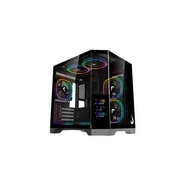 Imagem de Gabinete Gamer Rise Mode Zeus Glass Screen 01, Mid Tower, M-ATX, Display 3.5, Lateral em Vidro, Preto - RM-CA-ZES-01-FB