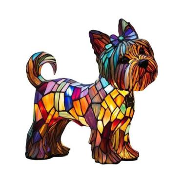 Imagem de Luminária Noturna Em Forma De Cachorro, Ornamento Decorativo Artístico