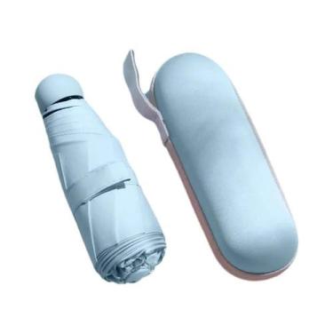 Imagem de Guarda-chuva Portátil Mini Dobrável Com Proteção UV E Caixa De Armazen