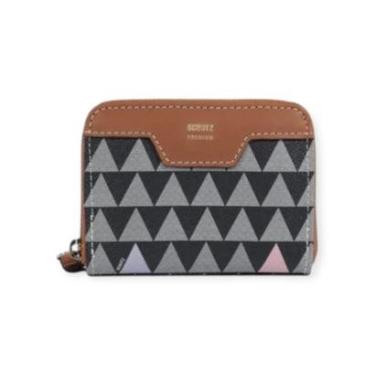 Imagem de Carteira Feminina Schutz Triangle Pequena Preta-Feminino