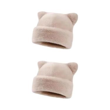 Imagem de Gorro Feminino Com Capuz De Pelúcia Estampa De Leopardo, Quente E Gros