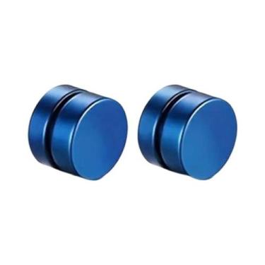 Imagem de Brincos Magnéticos Masculinos De Encaixe Em Aço Inoxidável 316L Hipoal