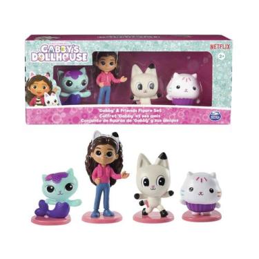 Imagem de 4 Bonecos Gabby, Pandy, Mercat e Cakey - Gabby's Dollhouse - Sunny Bri