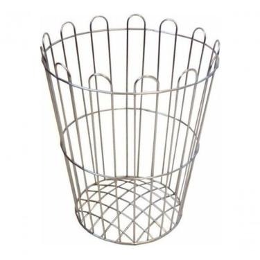 Imagem de Cesto Aramado 20 Litros Redondo Capacidade 20L em Metal Aço Carbono SAE 1020 Galvanizado