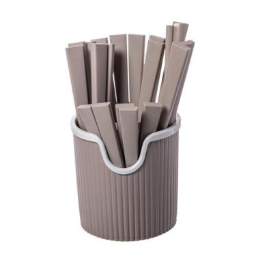Imagem de Jogo de talheres Monte Inox Cabo plastico cinza 25 pecas -Dynasty, 3 m