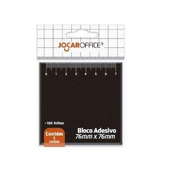 Imagem de Bloco Adesivo Preto Régua 76Mmx76Mm 100F - Jocar Office Leonora