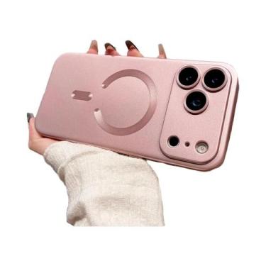 Imagem de Capa Magnética De TPU Macio Com Pintura Metálica Para Carregamento Sem