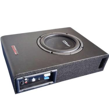 Imagem de Caixa de Som Amplificada Automotiva Slim Sub 8 Pol  Hiken