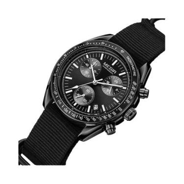Imagem de Relógio Automático De Luxo Para Homens MEGIR Com Pulseira De Tecido Ca