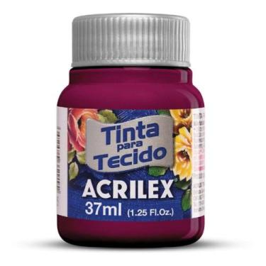 Imagem de Tinta de tecido 37ml Acrilex -Pitaya 640 Tinta de tecido 37ml Acrilex 
