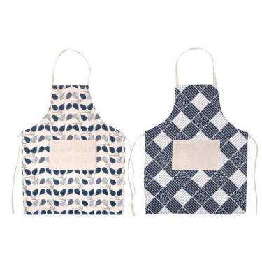 Imagem de Avental com Bolso 70x58cm em Poliéster com Bolso Frontal para Cozinha 