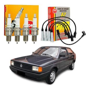 Imagem de Kit Vela Cabo Ngk Gol G1 1.6 1.8 Ap Gasolina 1985 A 1990