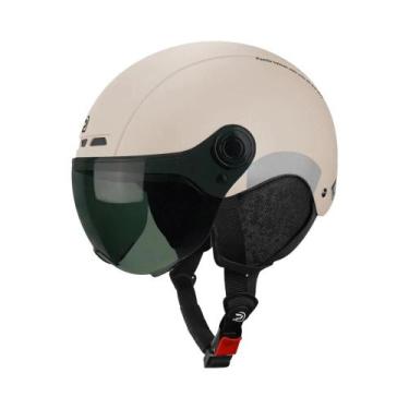 Imagem de Capacete De Ciclismo Adulto Com Lentes De Óculos De Proteção, Proteção
