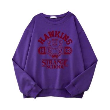Imagem de Moletom Feminino Casual Estilo Streetwear Com Estampa High School Indi