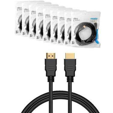 Imagem de Kit 6 Cabos HDMI 3 Metros Note PC PS4 e Xbox Revenda Atacado - Lelong 