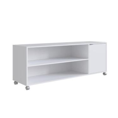 Imagem de Rack Emovell B57 Branco 1 Porta Nichos TV 55