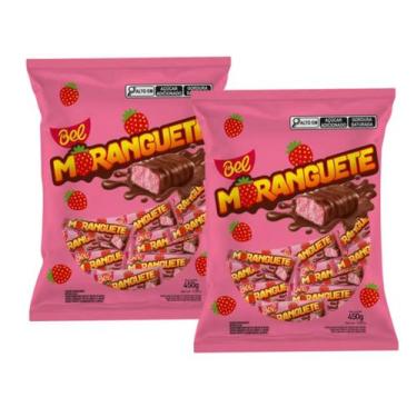 Imagem de Chocolate Moranguete Bel C/ 50un 450g - 2 Pacotes