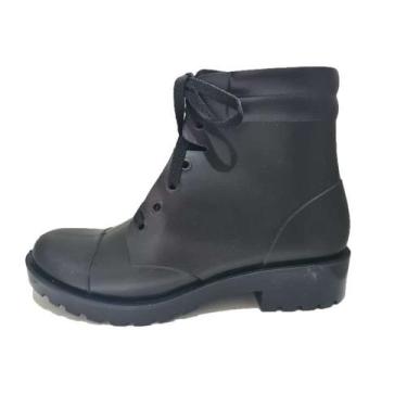 Imagem de Bota Petite Jolie Inj Pvc Feminino - Preto, Preto, 35/36
