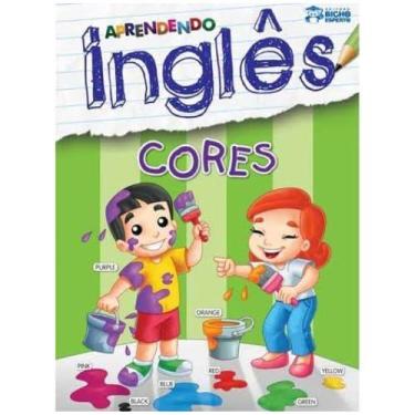 Imagem de Cartilha Aprendendo Inglês Cores Livro Infantil - Bicho Esperto