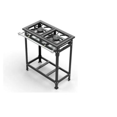 Imagem de Fogão Industrial 2 Bocas 40x40 AP P8 Leona