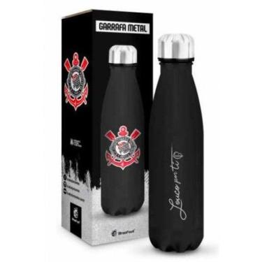 Imagem de Garrafa térmica metal neo 500ml - corinthians - BRASFOOT