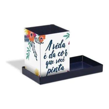 Imagem de Porta Lapis Suporte De Aço Floral Geguton