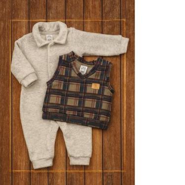 Imagem de Macacão bebê quentinho inverno modelos variádos plush - Moleka Sapeka,