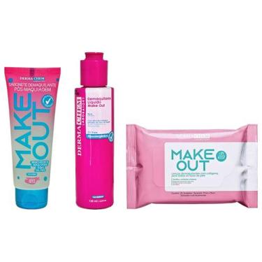 Imagem de Kit Demaquilante Lenço+Líquido Sabonete Make Out Dermachem