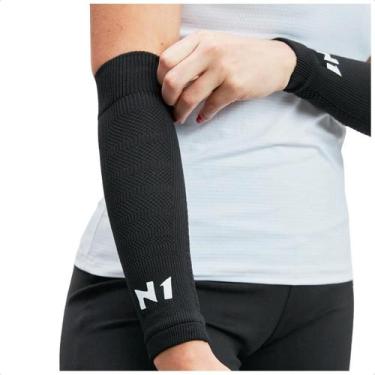 Imagem de Protetor de Antebraço N1 Sport Spry, M, Preto, Branco