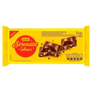 Imagem de Chocolate Garoto Tablete Serenata de Amor 80g - Embalagem com 14 Unida